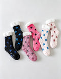 Random Color Sherpa Lined Christmas Socks MK2BLW6W8FSO900