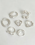 Love Heart Hollow Open Ring - DippedShop Wholesale - #5907