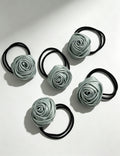 Elegant Flower Ponytail Holder Hair Tie 6W6HSR476
