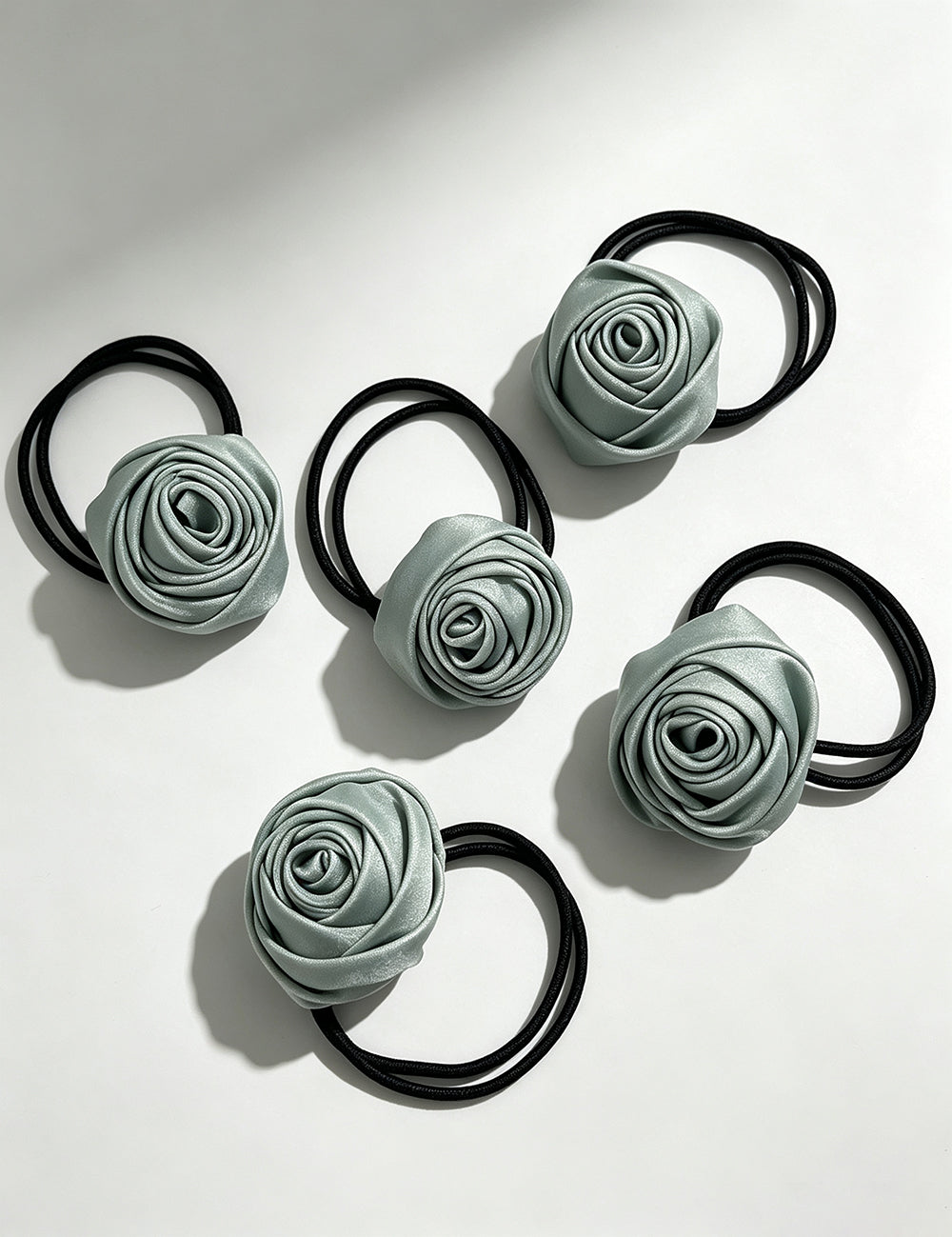 Elegant Flower Ponytail Holder Hair Tie 6W6HSR476