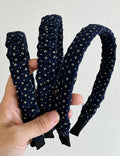 Floral Ruched Fabric Headband - DippedShop Wholesale - #3603