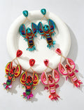 Sequin Beaded Lobster Earrings - DippedShop Wholesale - #0899