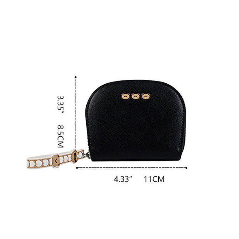 Cute Mini Bear Cartton Coin Purse Card Wallet 6S10BWB96