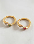 Teardrop Cubic Zirconia Open Ring - DippedShop Wholesale - #5443