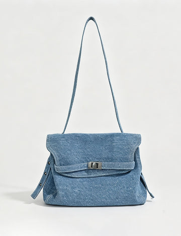 Casual Denim Flap Shoulder Bag 6W10BBG1351