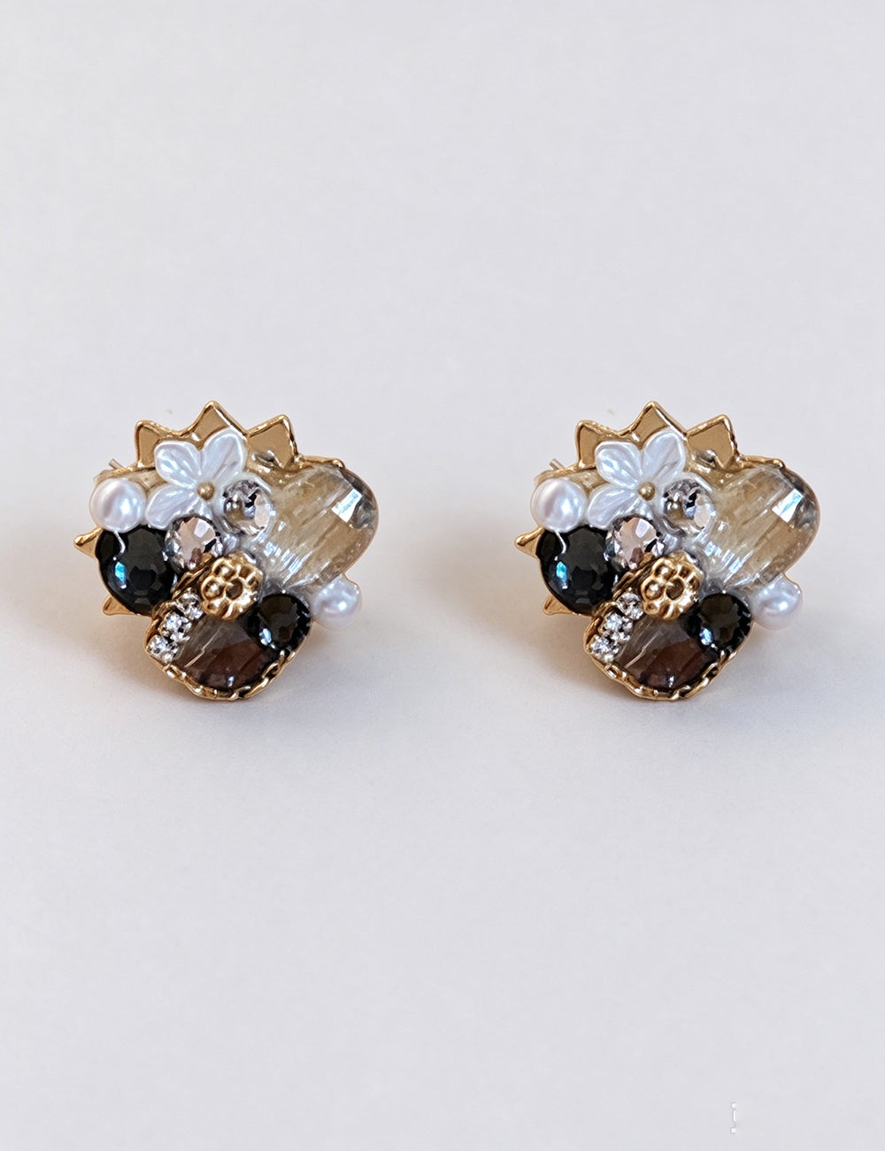 Elegant Crystal Rhinestones Floral Stud Earring 6W6JER815