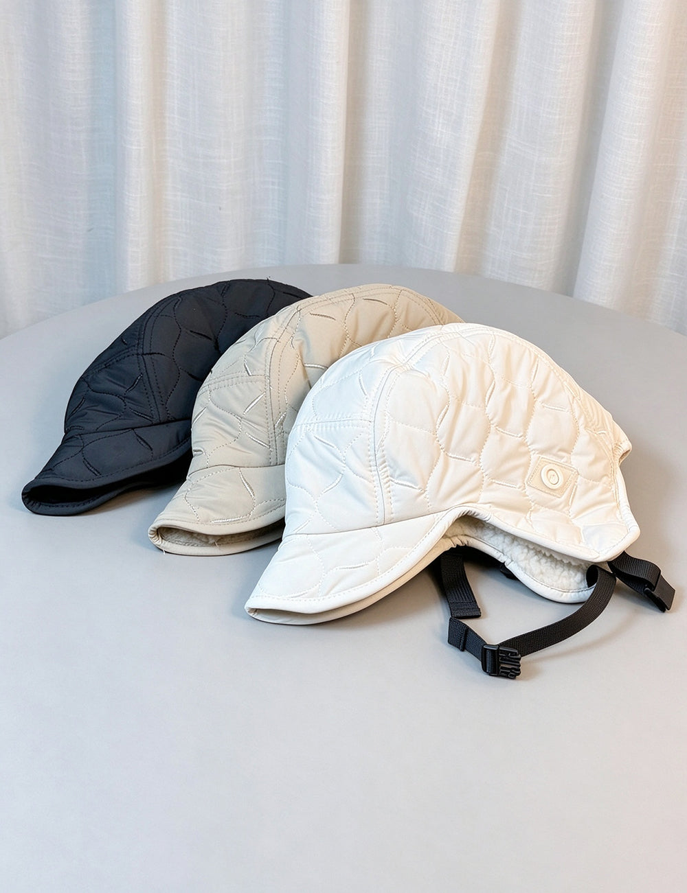 Quilted Puffer Trapper Hat - DippedShop Wholesale - #0771