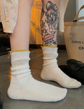Back-Slit Crew Socks - DippedShop Wholesale - #4323