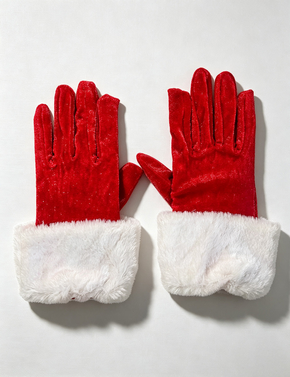 Funny Velvet Faux Fur Cuffs Christmas Gloves 6W6GLO105