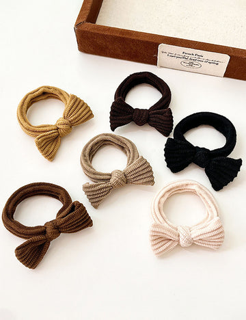 Minimalist Solid Color Bowknot Hair Tie MK2BW6W6HHT04
