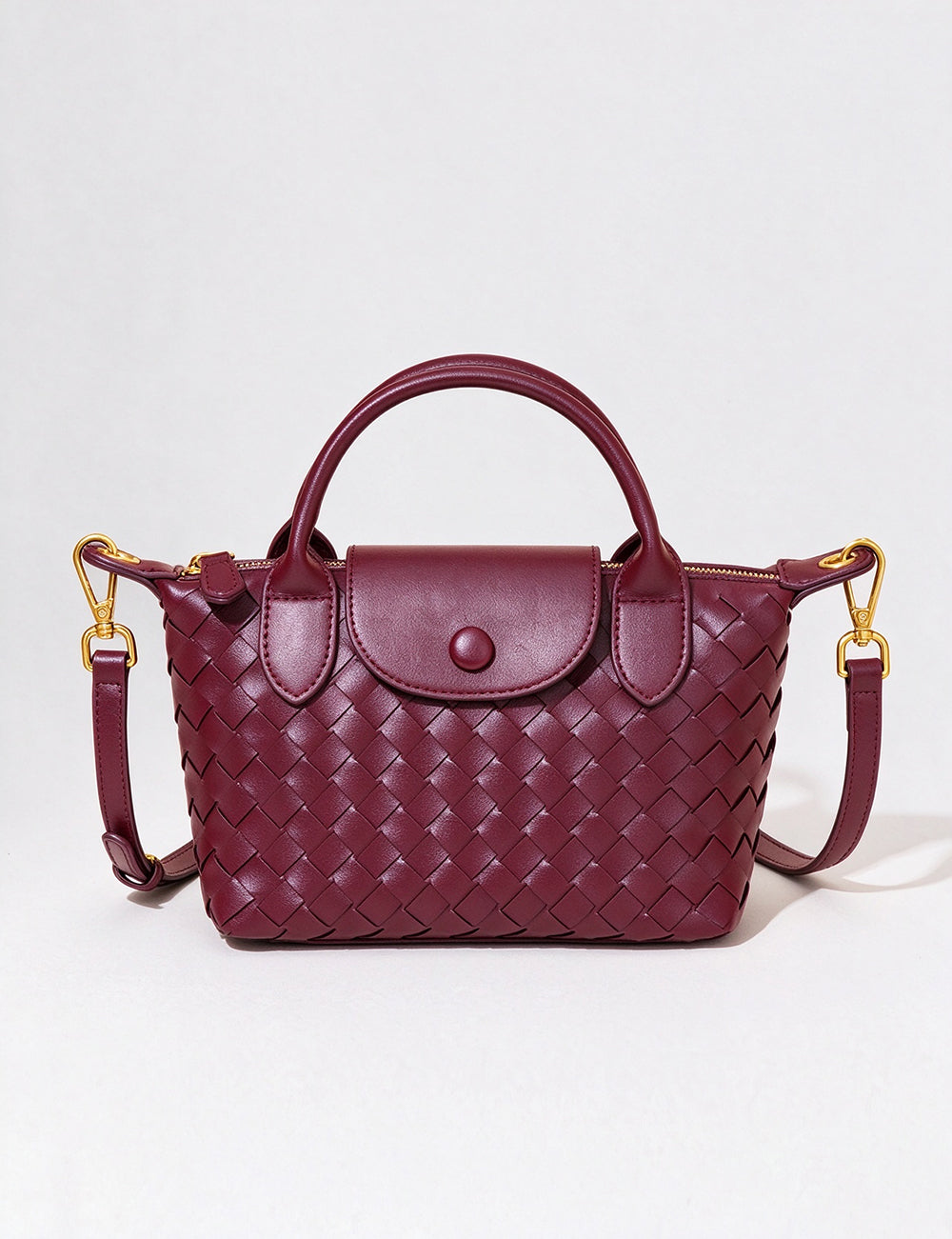 Trendy Handmade Woven Dumpling Crossbody Bag 6W10BBG2422