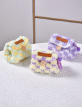 Cute Crochet Color Block Mini Coin Earbud Case 6S10BWB112