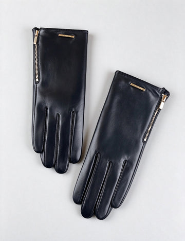 Leather Fleece Lined Gloves - DippedShop Wholesale - #1123