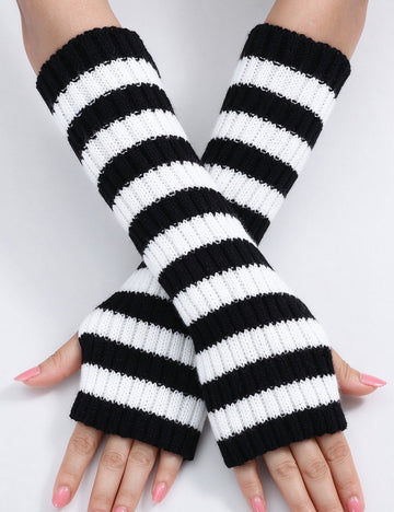 Fingerless Arm Warmers Gloves - DippedShop Wholesale - #5155