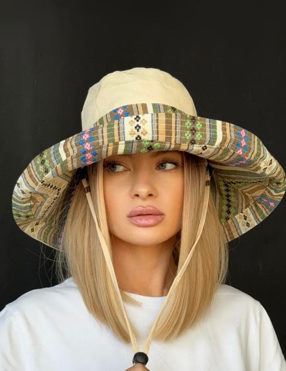 Reversible Wide Brim Bucket Hat - DippedShop Wholesale - #7379