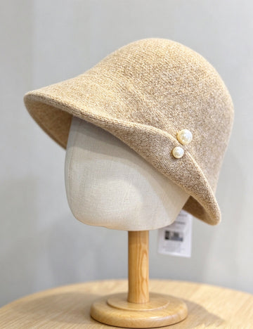 Pearl Trim Bucket Hat - DippedShop Wholesale - #1651