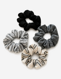 Retro Color Block Striped Hair Scrunchies 6W6HSR338