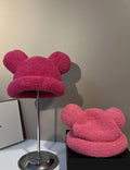 Cute Bear Ears Plush Bucket Hat 6W6HAT714