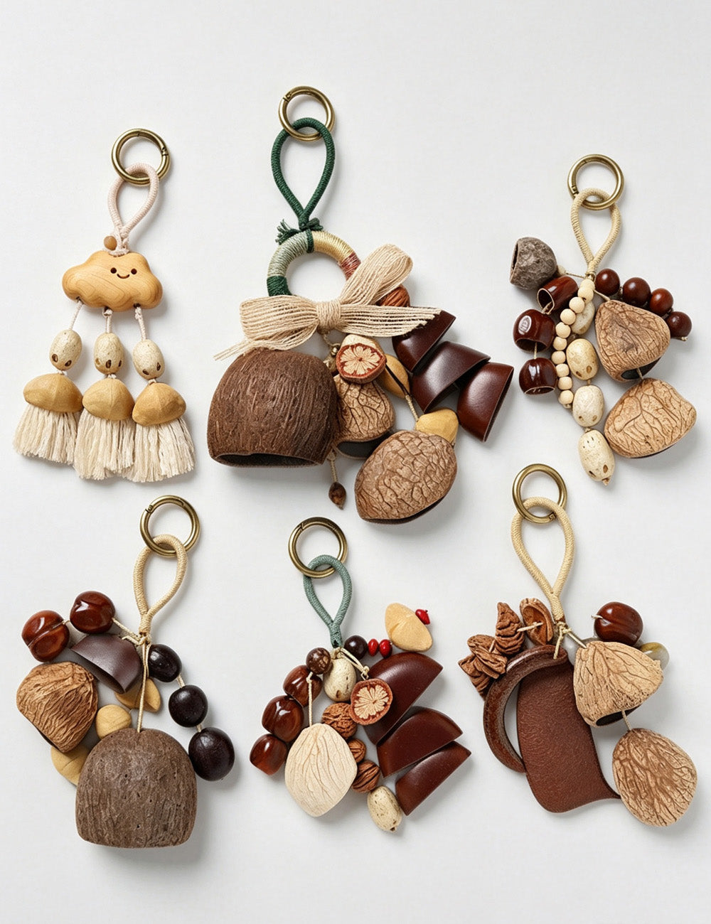 Seed Pod Wind Chime Keychain - DippedShop Wholesale - #8403
