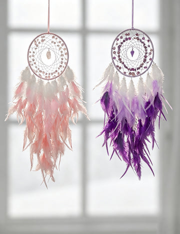 Crystal Chip Feather Dream Catcher 6H7HLS224