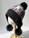 Jacquard Fleece Earflap Beanie - DippedShop Wholesale - #5459