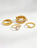 Square Cubic Zirconia Ring - DippedShop Wholesale - #9619