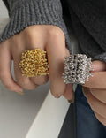 Vintage Gold Plated Firework Open Statement Ring 6W6JRG300