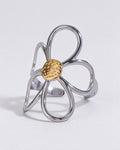 Hollow Flower Open Ring - DippedShop Wholesale - #9139