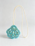 Stylish Handmade Beaded Shell Pendant Keychain 6W10BBC785