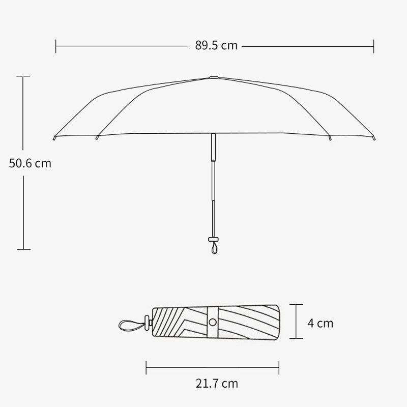 Folding Travel Compact Lightweight Sun& Rain Umbrella MK2MBFN6Z11UL07