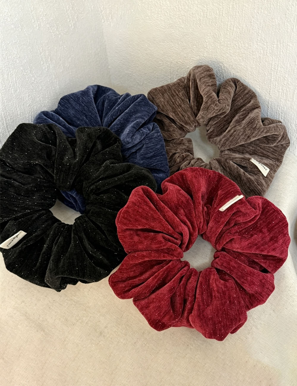 Simple Solid Color Elastic Hair Scrunchies 6W6HSR385