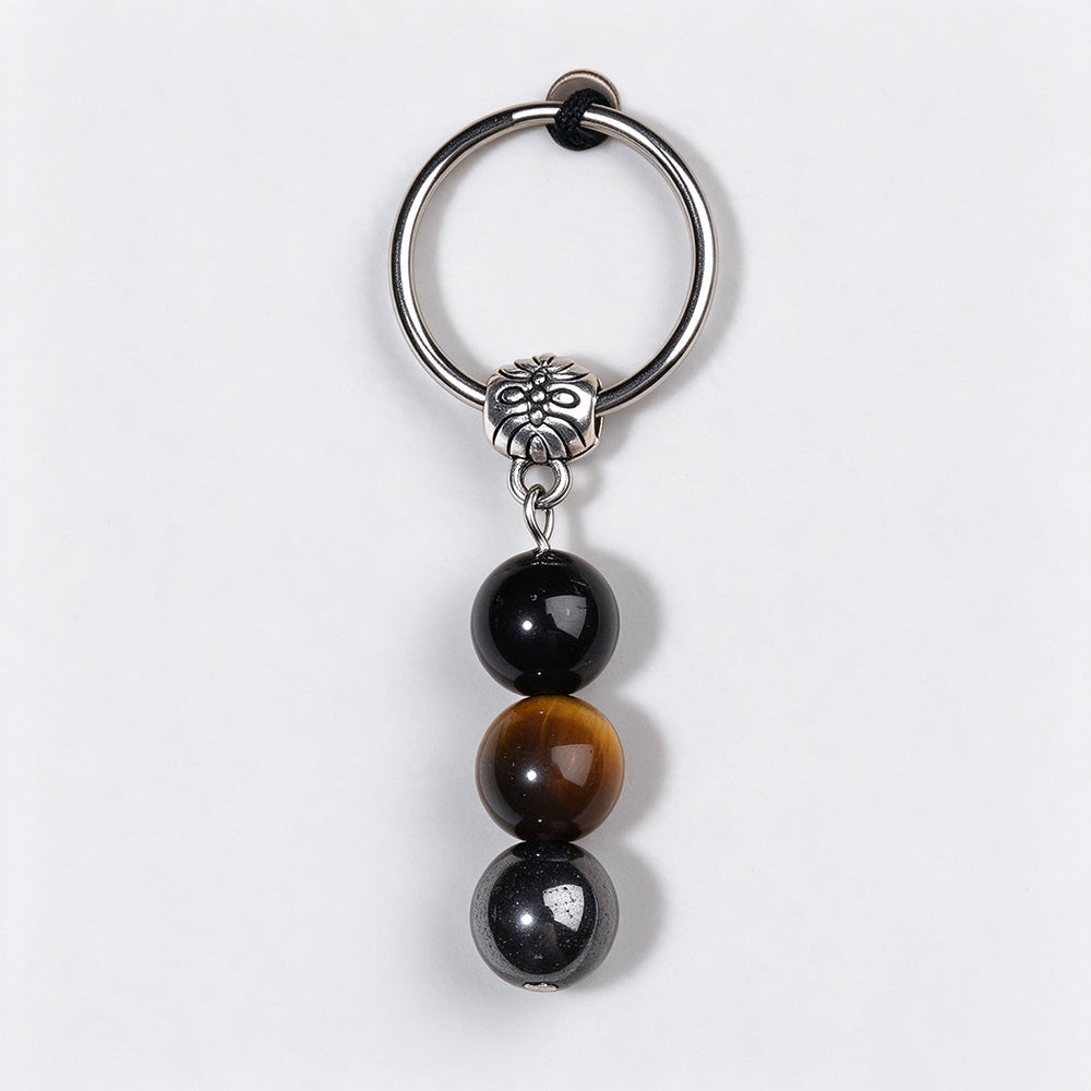 Natural Stone Crystal Keychain - DippedShop Wholesale - #4243
