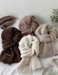 Solid Color Knit Scarves - DippedShop Wholesale - #6691