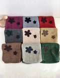 Floral Jacquard Knit Scarf - DippedShop Wholesale - #4499