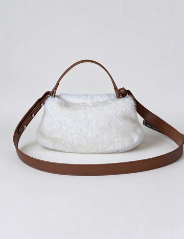 Cute Fluffy Faux Fur Dumpling Crossbody Bag 6W10BBG2389