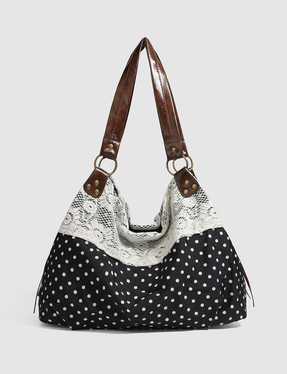 Lace Polka Dot Shoulder Bag - DippedShop Wholesale - #7907