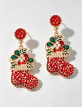 Christmas Stocking Dangle Earrings - DippedShop Wholesale - #6899