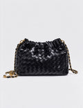 Fashion Woven Plaid Cloud Shoulder Bag 6W10BBG2419