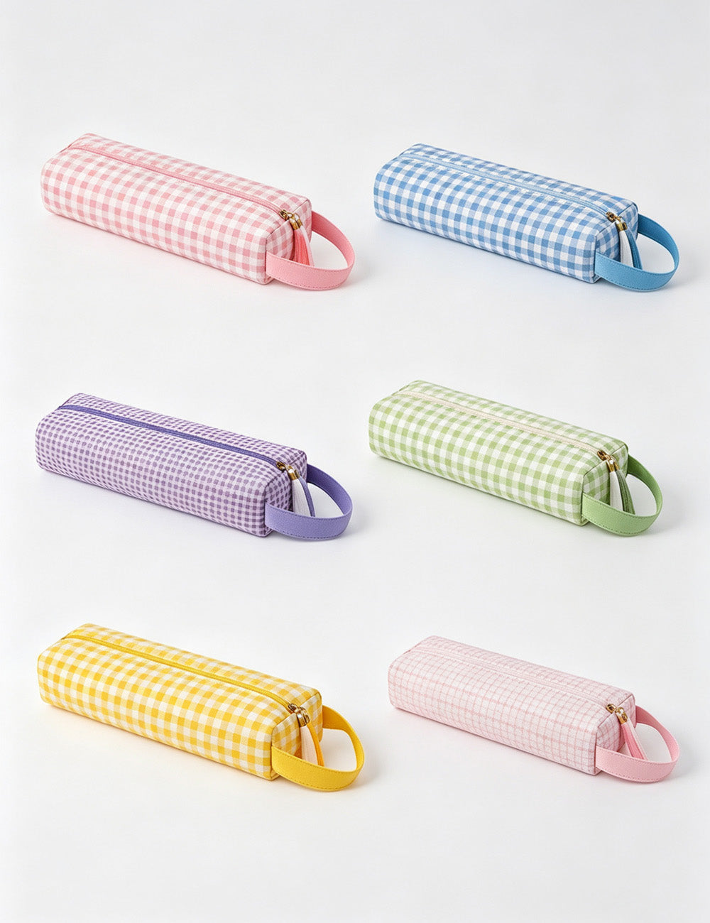 Plaid Large Capacity Cosmetic Bag - DippedShop Wholesale - #2419
