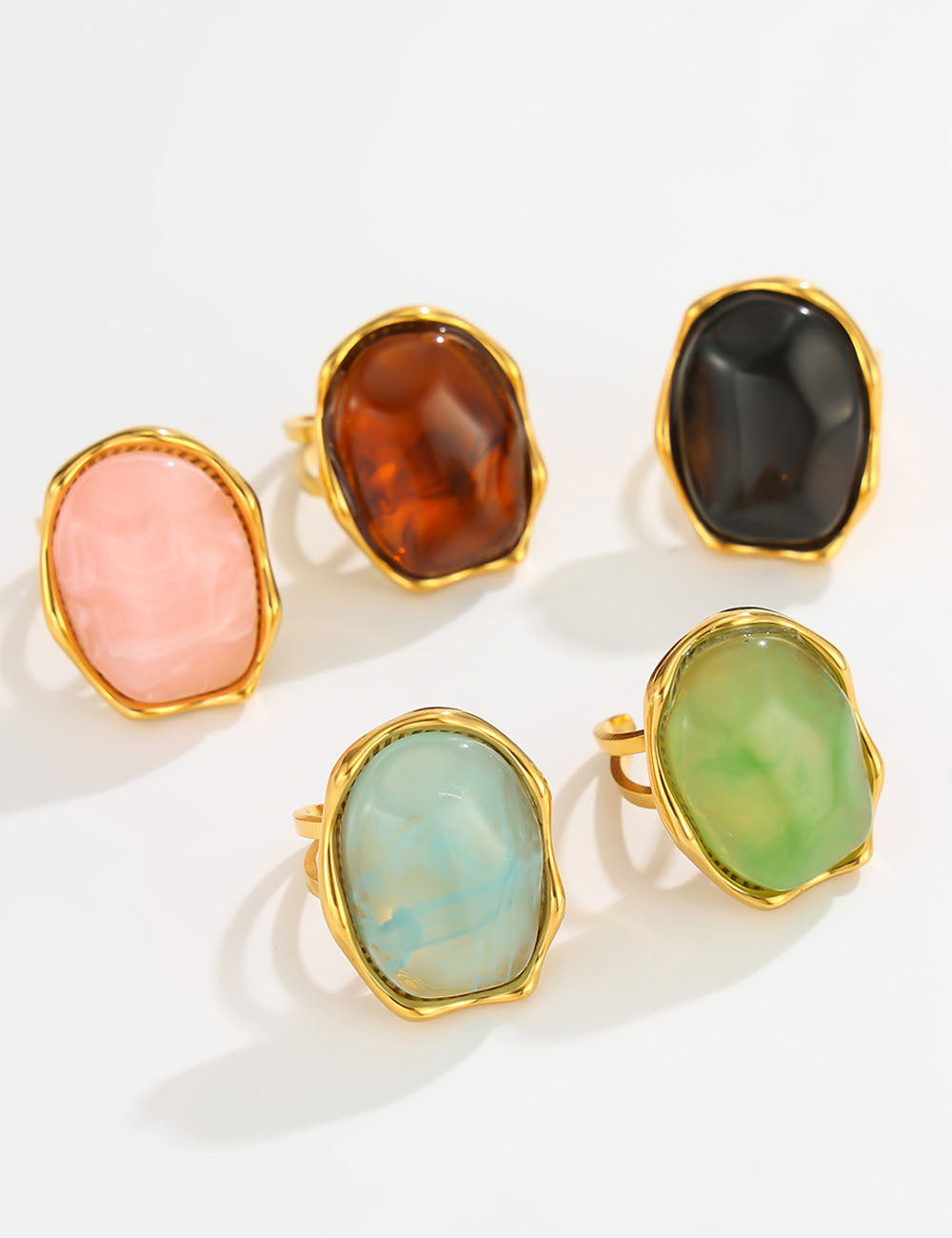 Marbled Resin Ring - DippedShop Wholesale - #6483