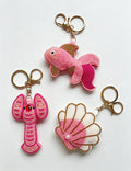 Creative Beaded Shell Pendant Keychain Bag Charm 6W10BBC826