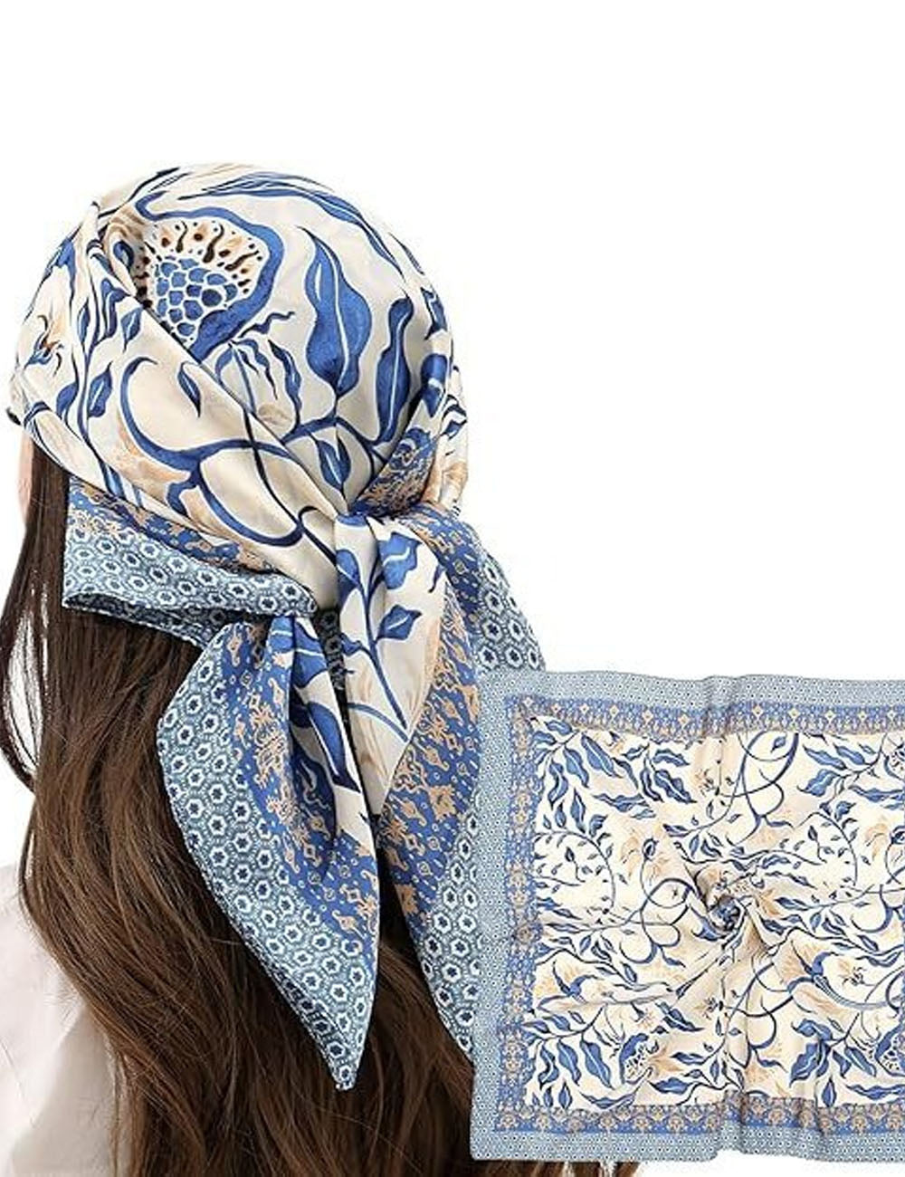 Square Silk Scarf - DippedShop Wholesale - #6067