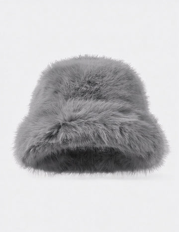 Faux Fur Bucket Hat - DippedShop Wholesale - #5091