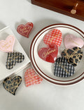 Sweet Printed Heart Acetate Hair Clip6W6HPN104