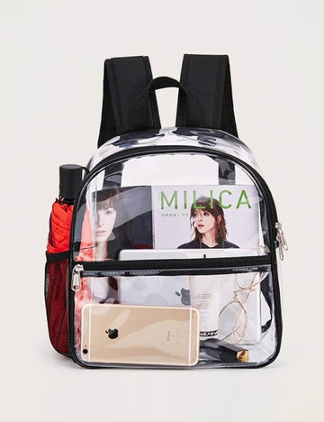 Minimalist Transparents PVC Large Capacity Backpack 6S10BBG1475