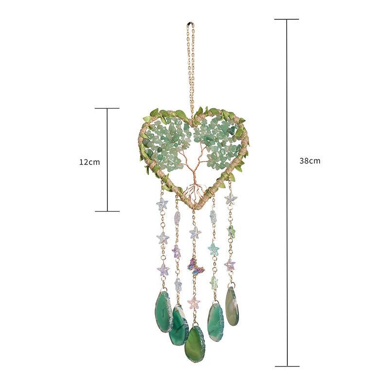 Natural Stones Tree of Life Crystal Suncatchers MK2CZAS6H7HLS78