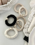 Simple Solid Color Pearl High Elastic Scrunchies 6W6HSR517