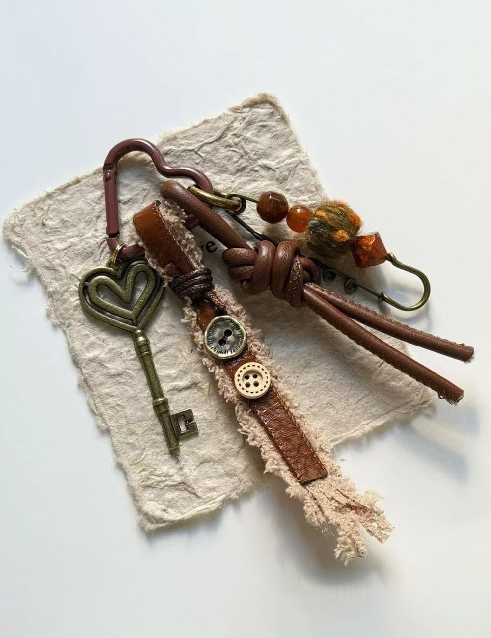 Braided Keychain Bag Charm - DippedShop Wholesale - #0195