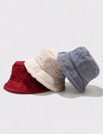 Faux Fur Bucket Hat - DippedShop Wholesale - #8931