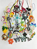 Cute Cartoon Rhinestones Horse Pendant Bag Charm 6W10BBC803